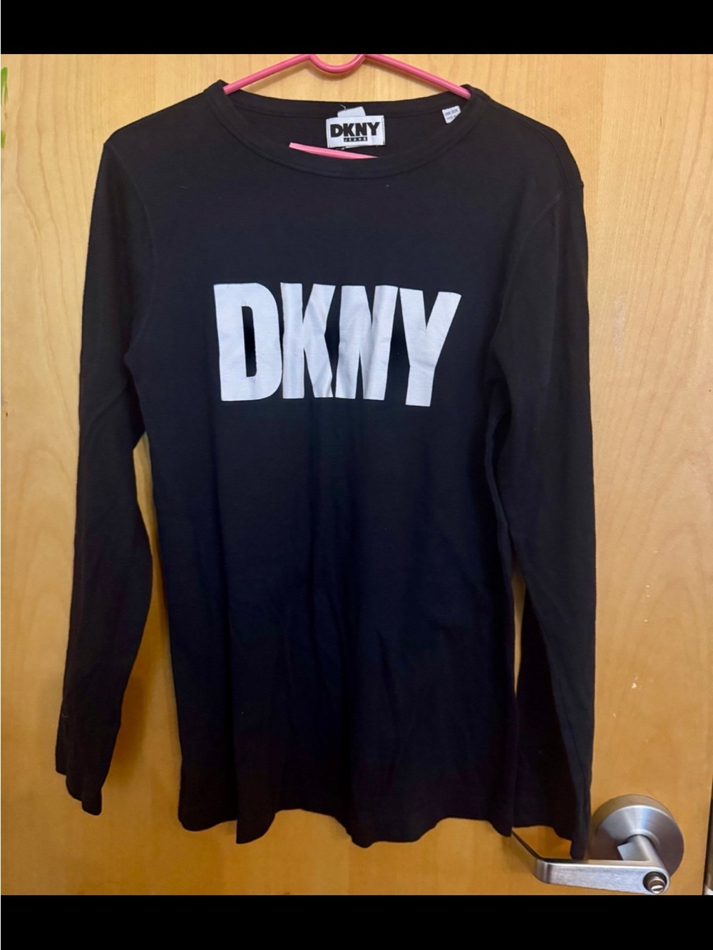 DKNY Black Long Sleeve T-Shirt